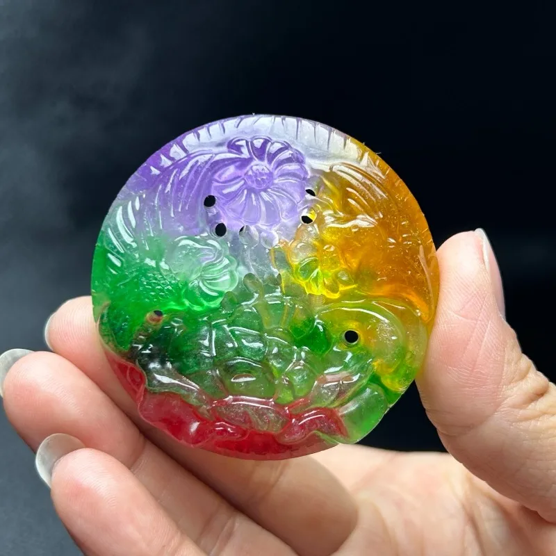 

Natural High Ice Classic Retro Ethnic Style Jade Pendant Necklace