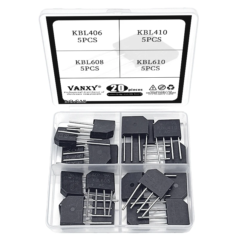 5PCS KBL410 KBL-410 4A 1000V Single Phases Diode bridge rectifier KBL406 KBL610 KBL608 KBL06 KBL10 KBL606