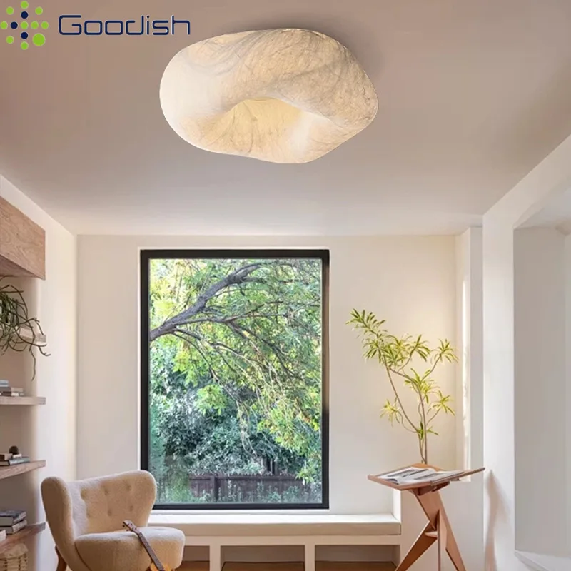 Lámparas de Techo LED Modernas y Sencillas de Resina con Forma de Nube Nórdica, Lámparas Artísticas Creativas para Decoración de Sala de Estar, Lámpara de Araña
