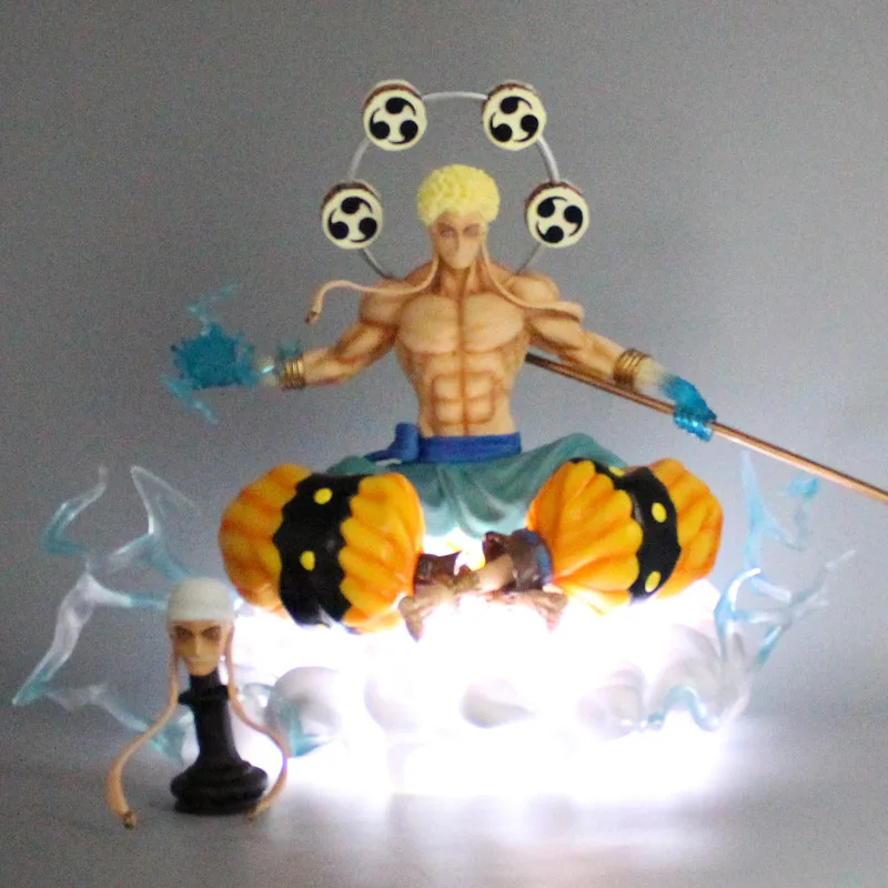 23cm One Piece Eneru Figure Eneru Thunder PVC GK Statue Action Figures Collection Model Toys For Children Gifts