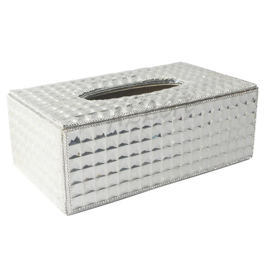 Bling Room Desktop Tissue Box Paper Dispenser Bathroom Home Car Accessories