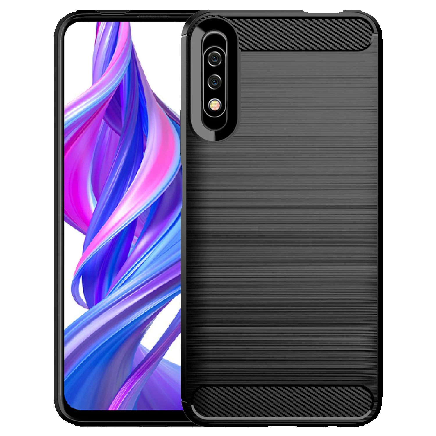 For Honor 9X 9 Lite 9N 9c Shockproof Carbon Fiber Phone Cover For Honor 9x Pro Premium 9i 2018 9lite Soft Silicone Case