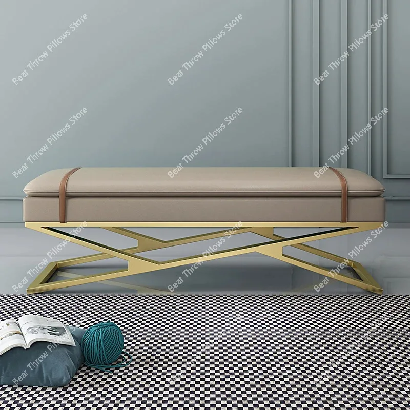 Bathroom Luxury Shoes Bench Nordic Makeup Bedroom Stool Living Room Entrance Design Meuble Design Decoration