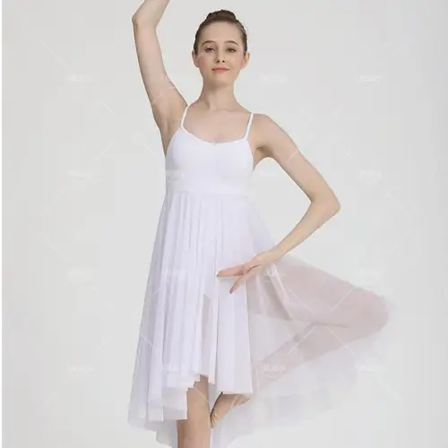 Imagen 2 del producto Vestido lírico de gasa para mujer, pantalón de Ballet para niña, ropa contemporánea, Ballet para adultos