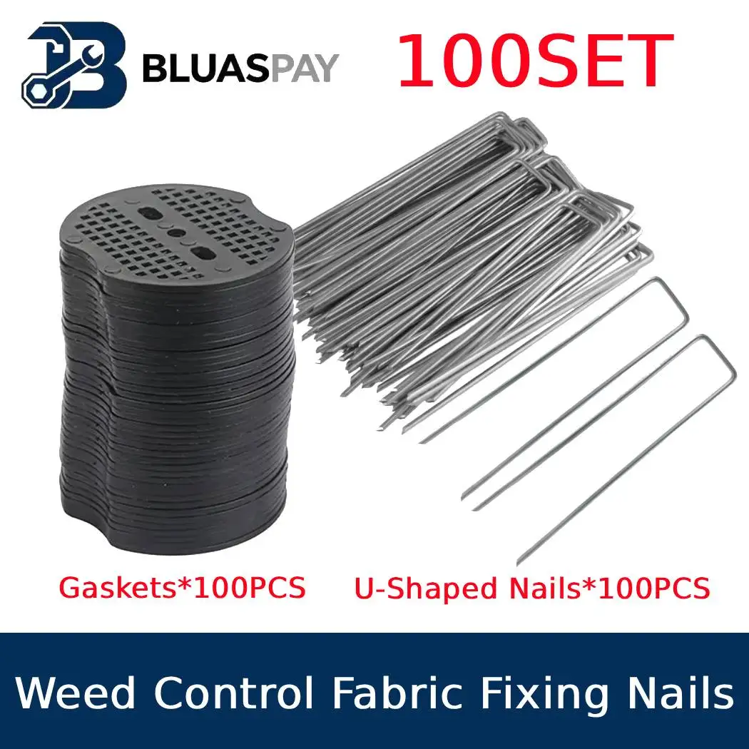 Galvanized Landscape Staples 11 Gauge Anti-Rust Garden Stakes Landscaping Fabric Pins Yard Stakes for Weed Barrier Fabric