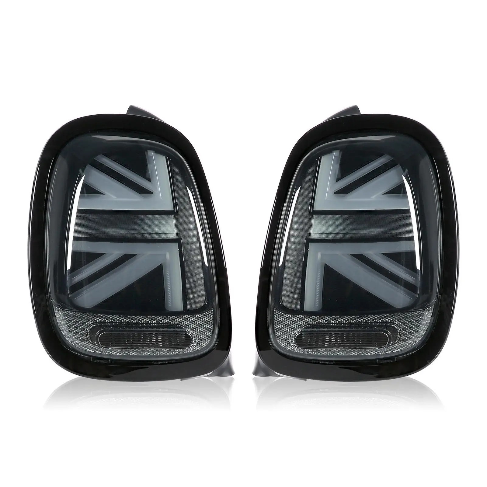 

VLAND Smoked Union Jack Tail Lights with Sequential Turn Signal for mini Cooper F55 F56 F57 2014-2020