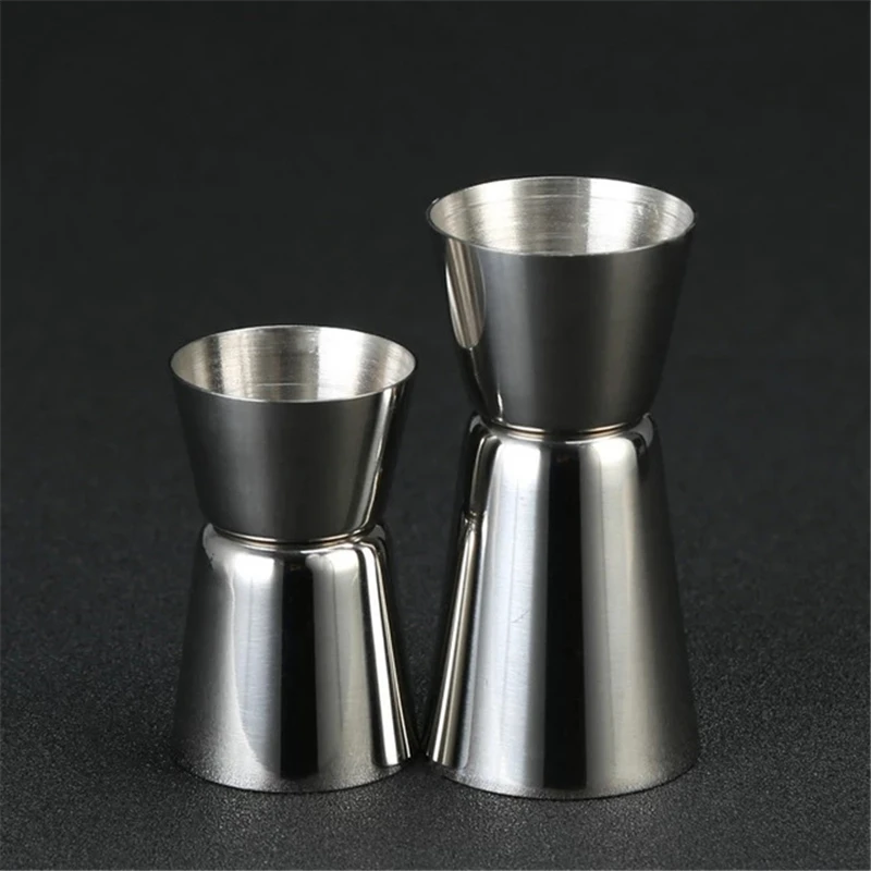

Stainless Steel Mojito Cocktail Shaker Single Double Shot Short Drink Liquor Jigger Mesaures Cup Bartender Kit Bar Tool