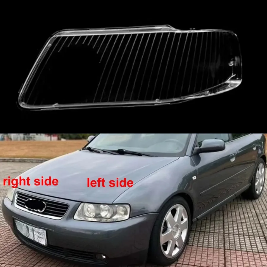 

For Audi A3 2001 2002 2003 Auto Accessories Headlight Lens Cover Headlamp Shell Lampshade Transparent Shade Mask Plexiglass
