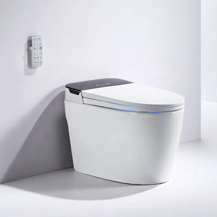 Wholesale top quality floor mounted sanitary ware electric closestool smart automatic toilet cheap intelligent wc for bathroom