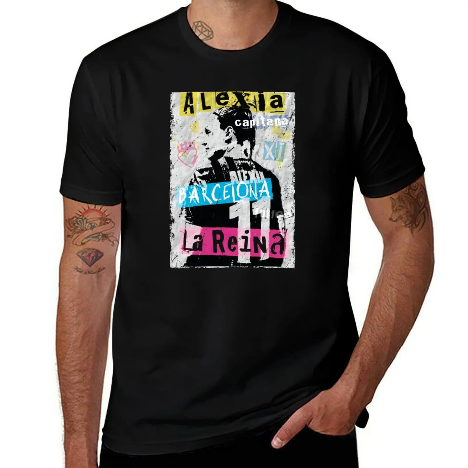 Alexia La Reina - punk style poster T-Shirt custom t shirt plus size tops mens plain t shirts