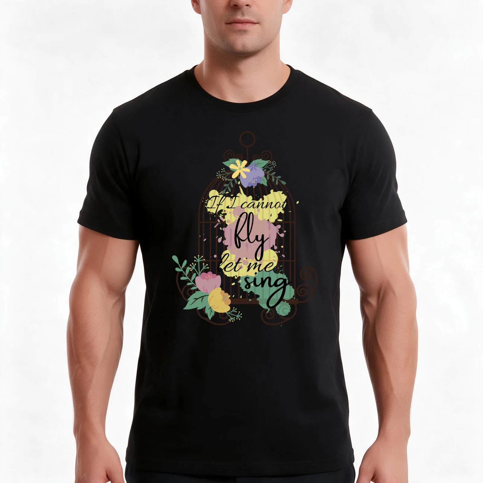 If I Cannot Fly Let Me Sing - Sweeney Todd Musical T-Shirt, Summer Casual Cotton Tee, Oversized Streetwear Tops, 100% Cotton