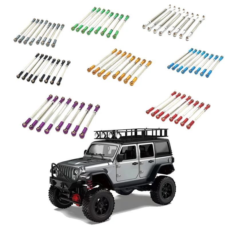 

Metal RC Car Parts Upgrade Adjustable Chassis Linkage for MN Model 1/12 MN128 MN-128 Wrangler