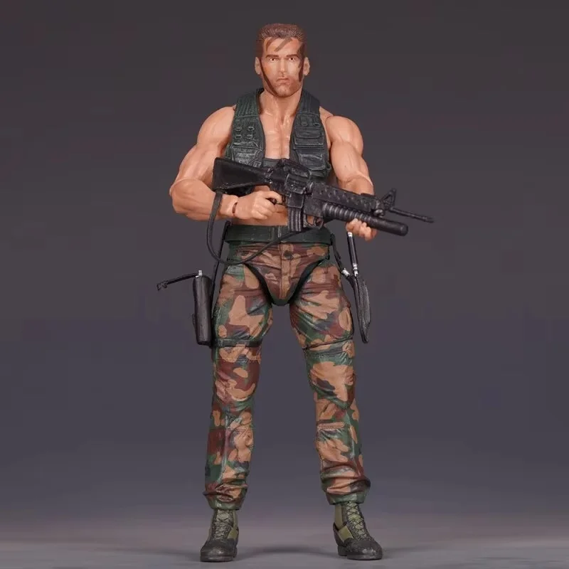 

NECA Predator Action Figure 30th Anniversary 7 Inch Articulated Dutch Arnold Jungle Disguise Soldier Model Collectible Toy Gifts