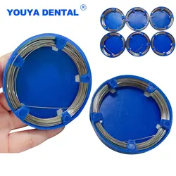 Fios dentais redondos de aço inoxidável, Instrumentos cirúrgicos Materiais do laboratório do dentista, Braces Metal Line