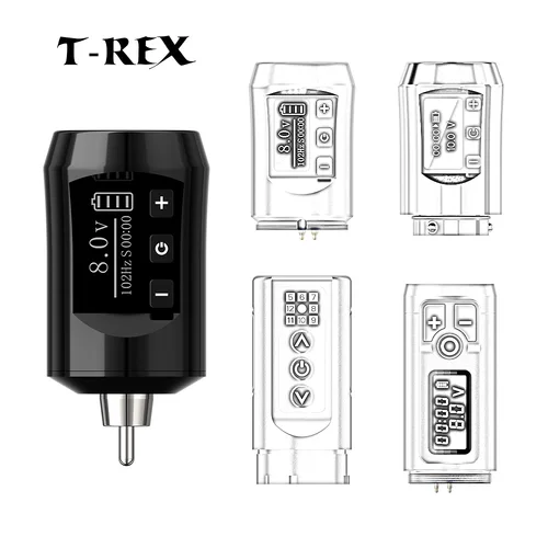 T-Rex-máquina de tatuaje inalámbrica, pluma, batería adicional para tatuaje, fuente de alimentación portátil, accesorios profesionales para equipos de tatuaje