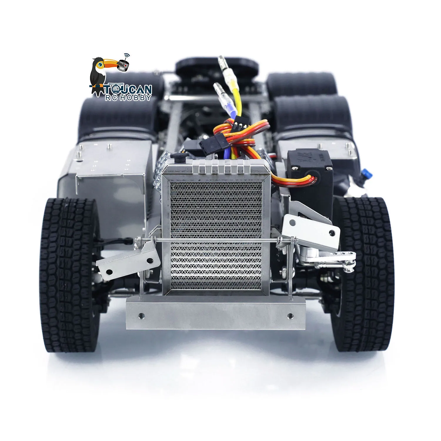 Metal Finished Chassis 6x6 3-speed Trasmission Rear Suspension for Toys 1/14 RC Tractor Truck 3363 Cars Toy Model TH23564