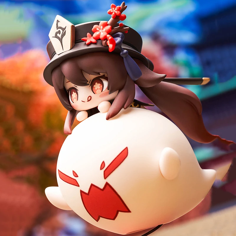 Figura DE ACCIÓN DE Genshin Impact Hu Tao Jiggle, juguete versión Q, modelo de adorno coleccionable, decoración de escritorio, estatuilla de Anime Kawaii, regalo en Stock