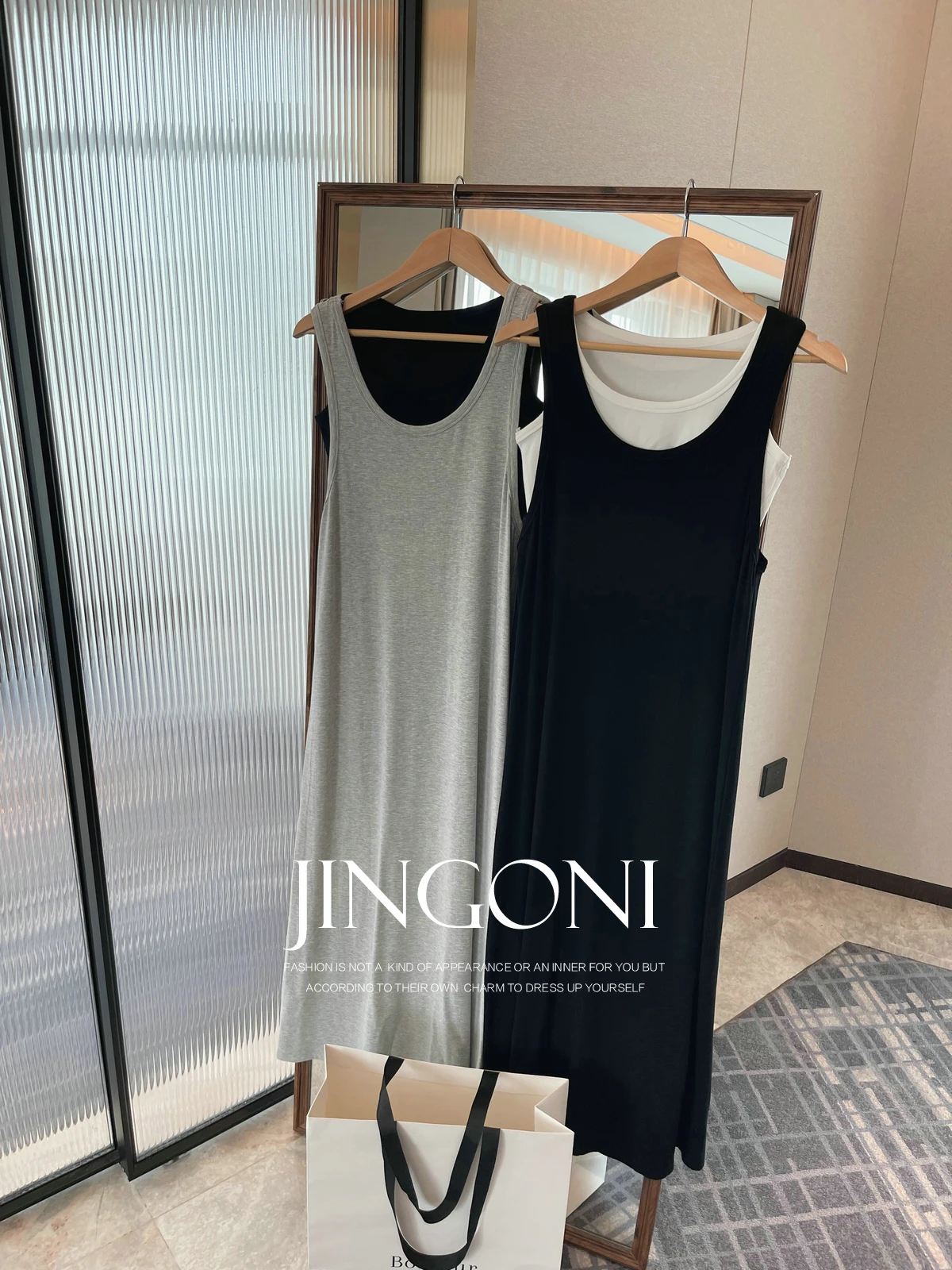 Double Layed Black Tank Sleeveless Dress Women Clothing 2024 Summer Fashion Korean Style New Elegant Vintage Party Long Robe