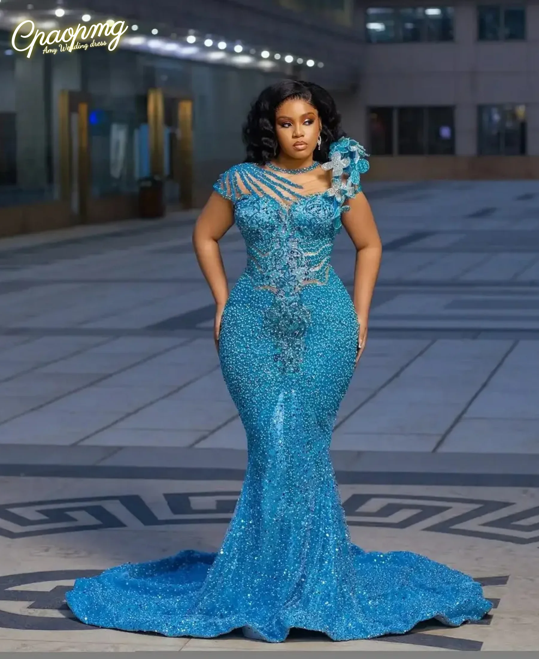 

Платья для выпускного вечера по индивидуальному заказу с аппликациями, кружевные блестки, блестящее африканское платье для дня рождения, расшитое блестками вечерние платья больших размеров