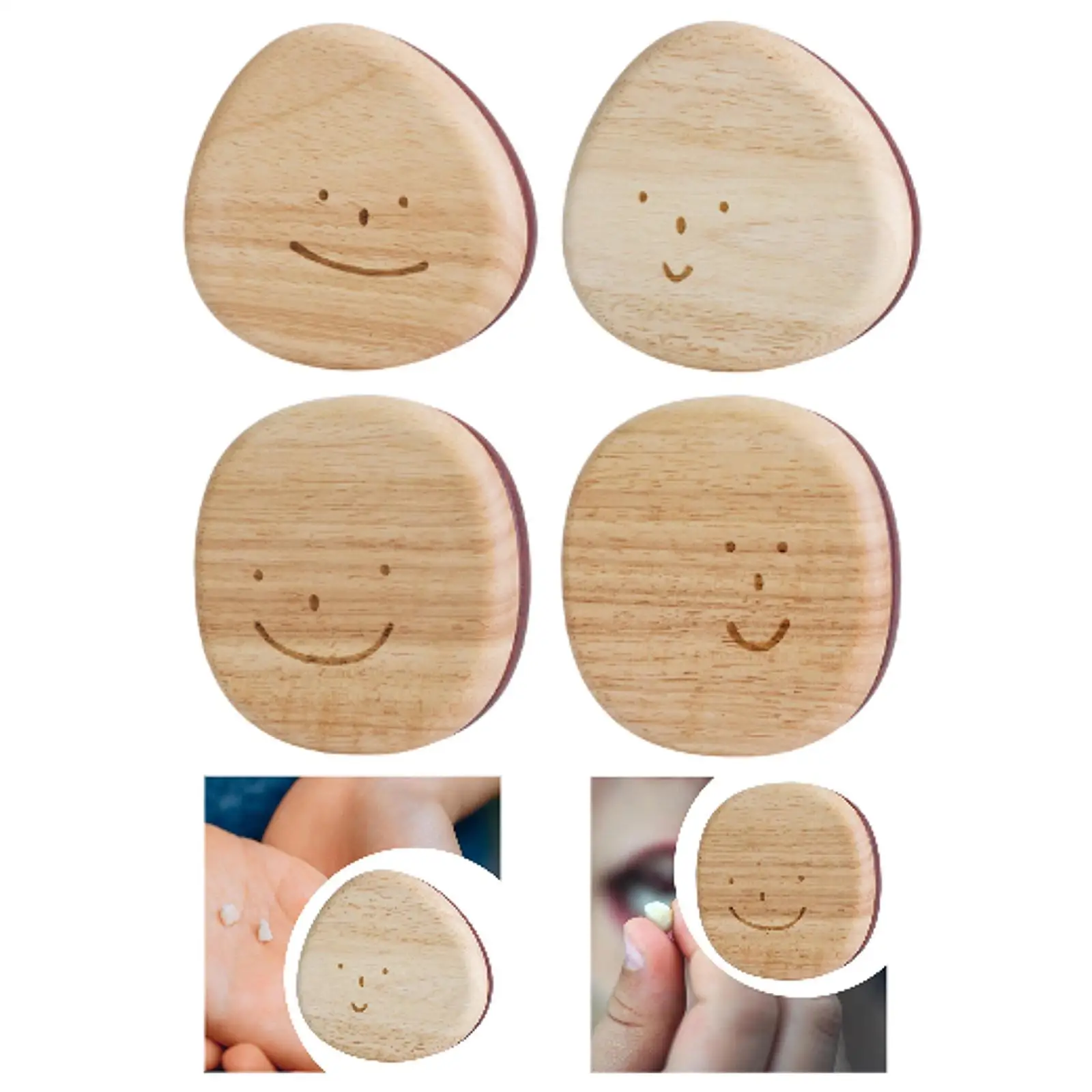 Baby Tooth Keepsake Box Fetal Hair Case Organizer Tooth Collection Children Milk Tooth Organizer Wooden Tooth Storage Box Kids