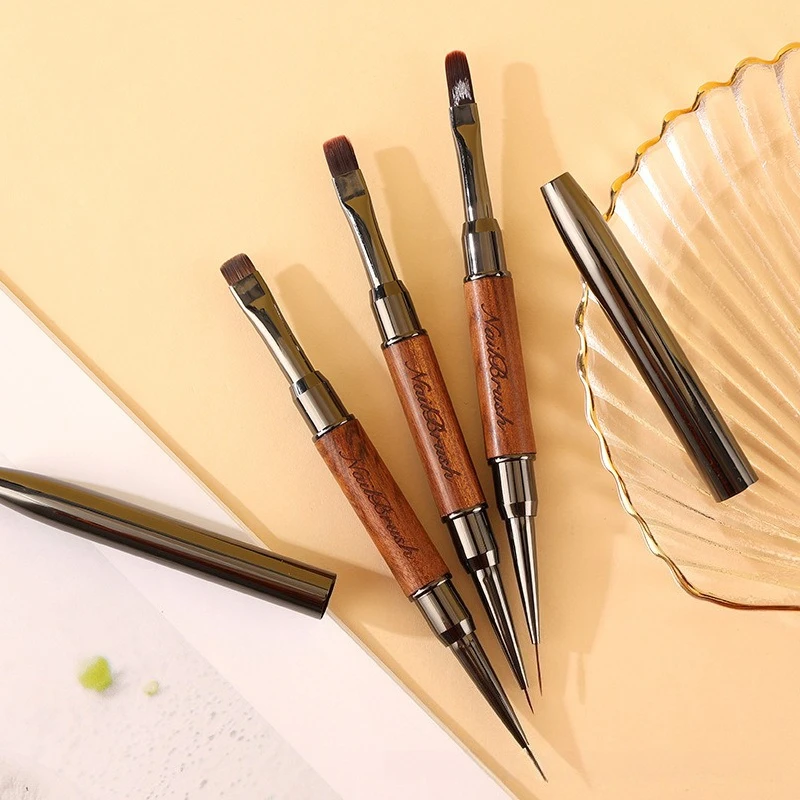 

1PC Dual End Nail Glue Phototherapy Pen UV Gel Acrylic Nail Art Painting Pen Ultra-thin Line Brush Extension Manicure Pen