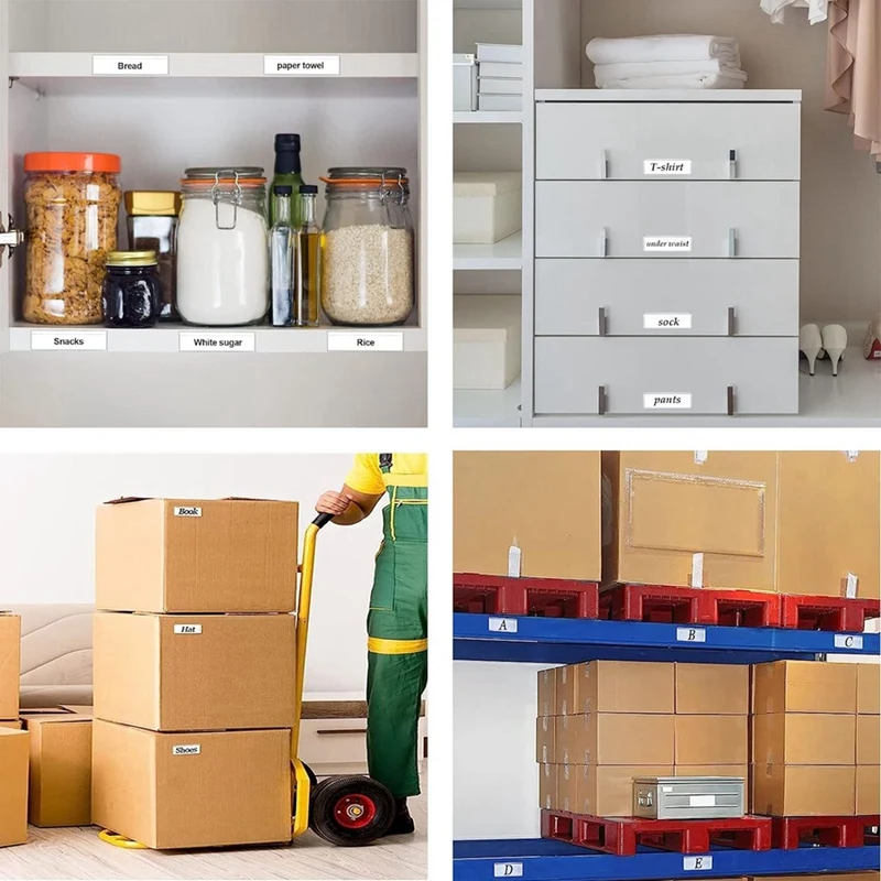 Label Holders Adhesive Shelf Tag Clear Shelf Tag Index Card Pockets Drawers File Storage Bins Label Holder Easy Install 100 Pack