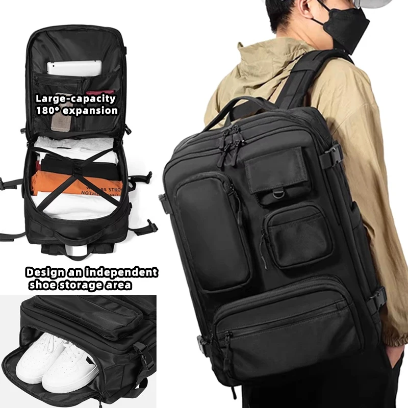

Dry wet separation backpack for men's commuting computer bag, multifunctional travel luggage bag, sports and fitness outdoor bac