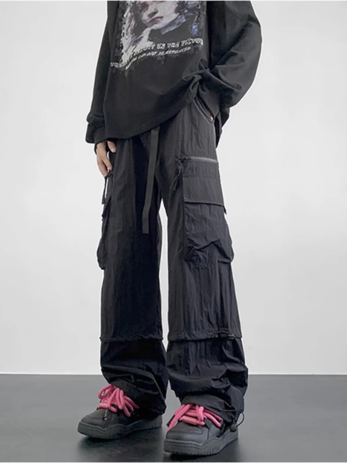 

American Sle Outdoor Workwear Pants Men's Hiking Mountain Climbing Autumn Faion Street Brand Breathable Polyester Fiber