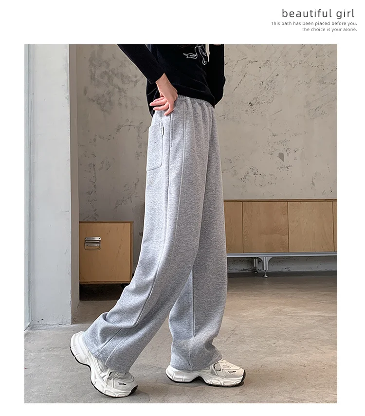 Neue Frühlings-Sporthosen für Schulkinder, lässige gerade Hosen für Teenager-Mädchen, sportliche, lockere Jogginghosen für Kinder 5 6 7 8 9 10 11 12 14 Jahre – Detail 2