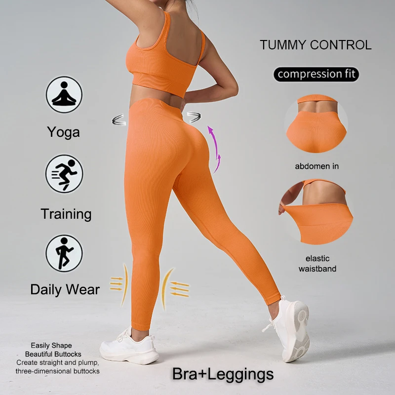 بدلة رياضية نسائية من WAREBALL رياضية بدون أكمام للصالة الرياضية، قميص علوي وسراويل ضيقة للتمرين للنساء للارتداء اليومي #5