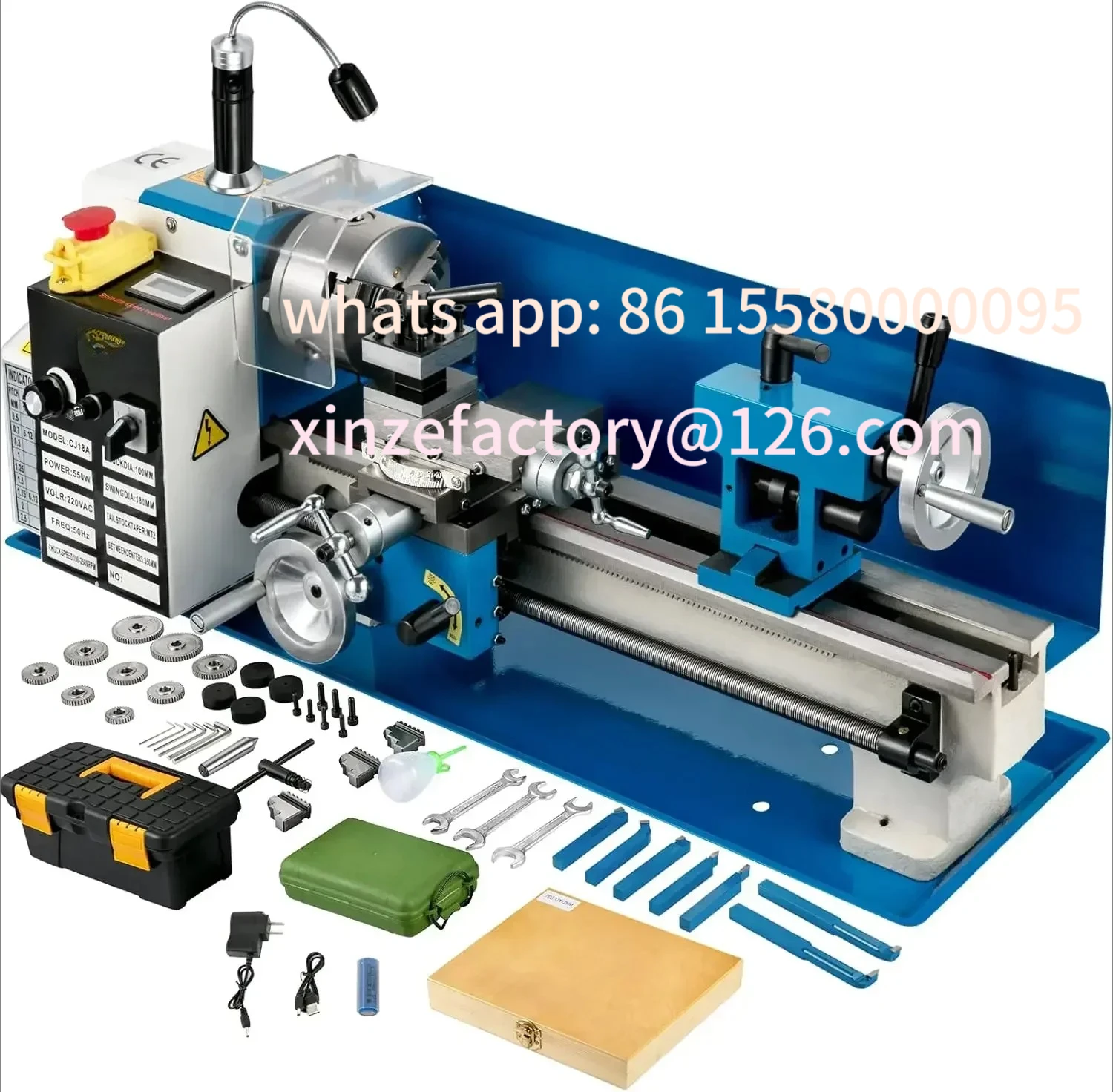 

Customizable Mini Metal Lathe,with 3-jaw Chuck CNC Mini Machine