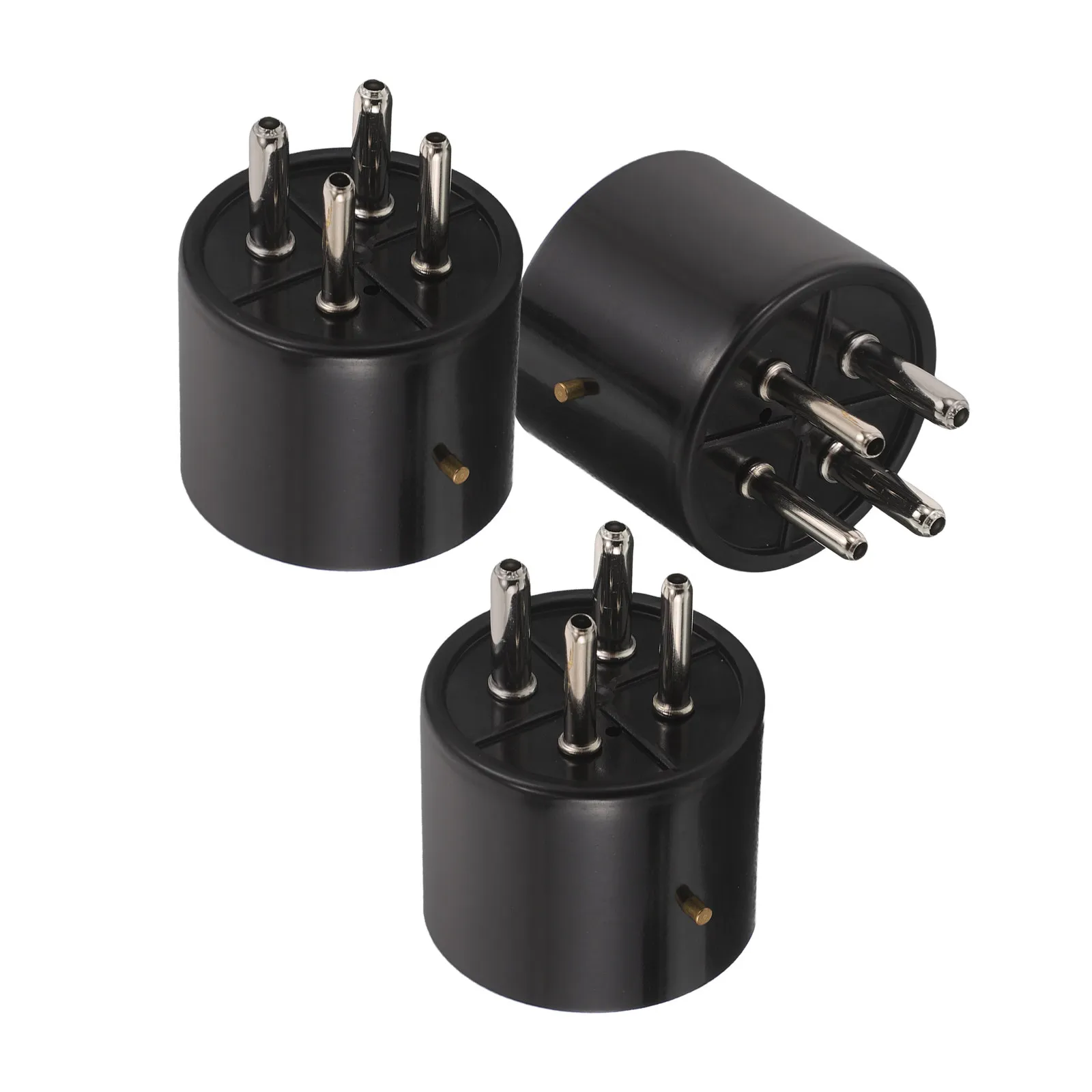 3Pcs Tube Amp Parts For Repair Shop Pin Connector Audio System High Fidelity Low Loss Conductivity Easy Install