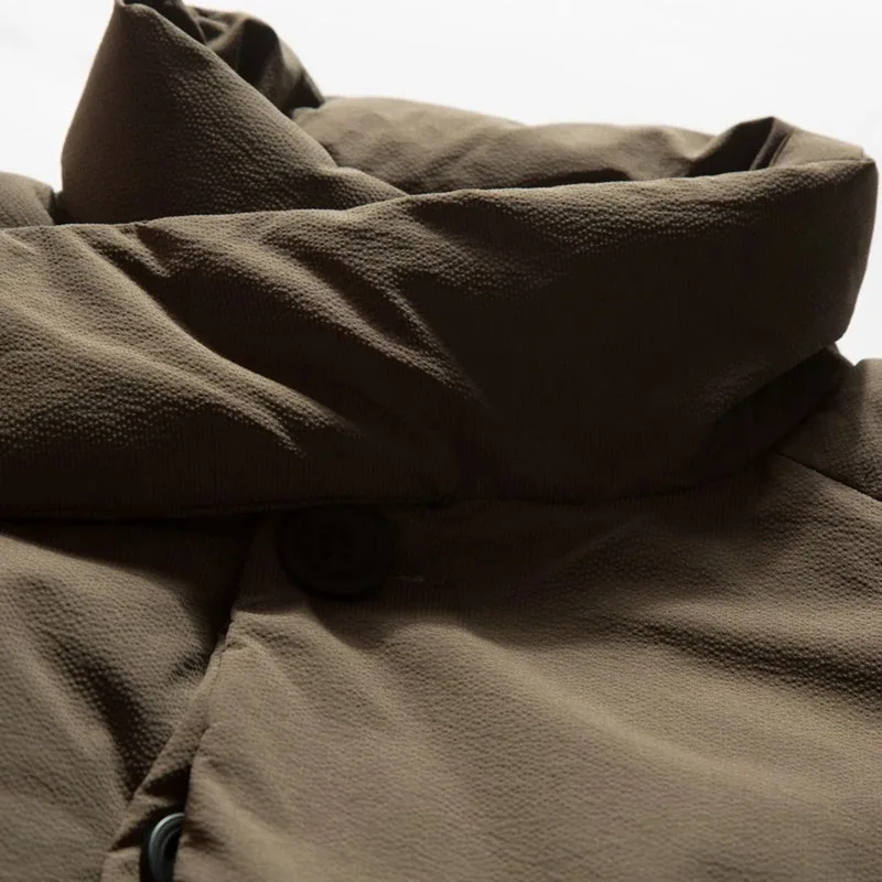 الرجال الشتاء أسفل السترات 80% الأبيض بطة سترات معاطف الوقوف طوق المتضخم مبطن البخاخ الستر رشاقته الدافئة فقاعة معطف