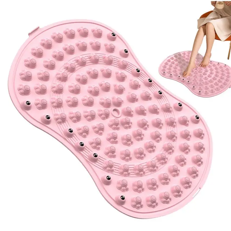 

Reflexology Foot Mat Thickened Relieve Foot Mat Portable Toe Pressure Plate Relieve Foot Mat With Magnets For Releasing Tension