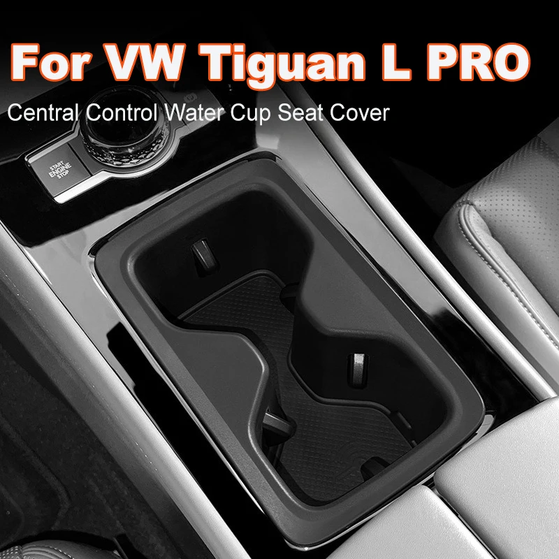 

For Volkswagen VW Tiguan L pro 2024 Central Control Non-Slip Mat Car Interior Modified Accessory Water Cup Seat Cover Storage