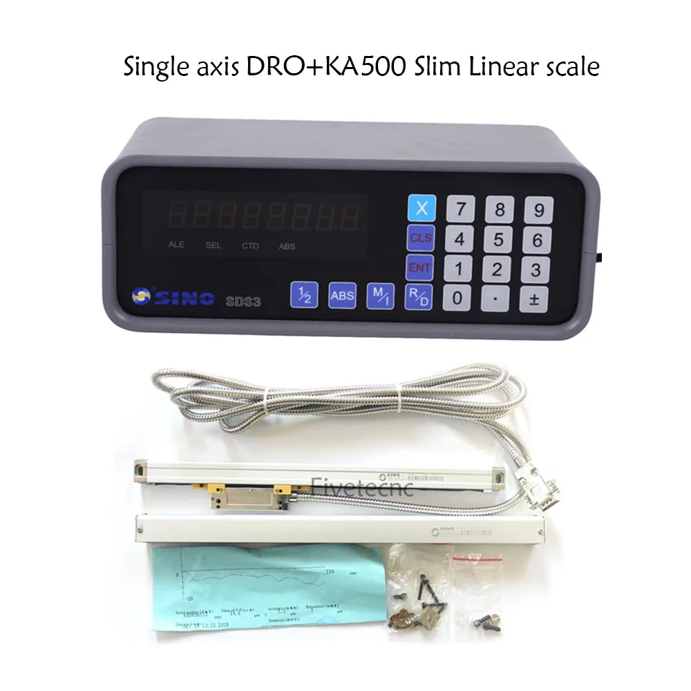 SINO SDS3 single axis dro units with KA500 grating linear scale