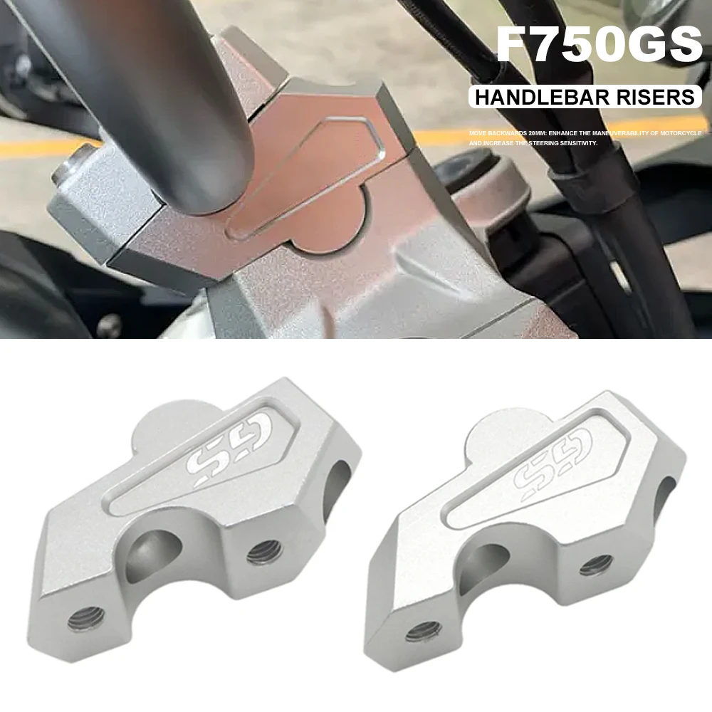 

New 22MM Motorcycle Accessories Handlebar Riser Fat HandleBars Mount Clamp Extend Adapter For BMW F750GS F 750 GS 2021 2020 2019