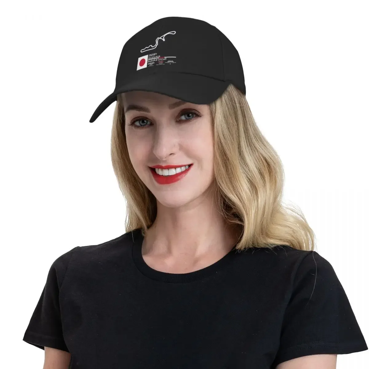 Suzuka Circuit F1 Records Baseball Cap Beach Outing Big Size Hat Custom Cap black For Girls Men's image 5