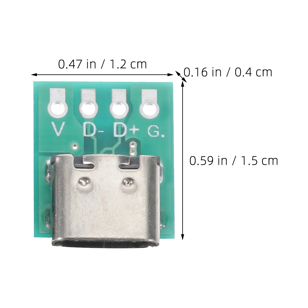 

20pcs Usb C Type Board Female Connector 3.b Converter For Data Line Diy Support Module Hub Adapter Extension Dock Station