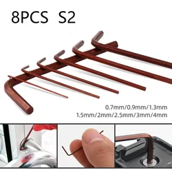 Compact Steel Hex Spanner Set Mini Hex Keys Wrench 8pcs 0 7mm 4mm High Hardness and Torque for Various Work Needs