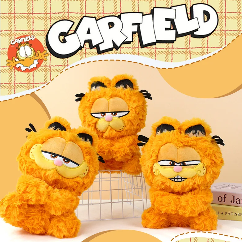 

Cute Naughty Garfield Cotton Doll Childrens Hug Pillow Plush Toys Cartoon Anime Room Decoration Boys and Girls Birthday Gifts
