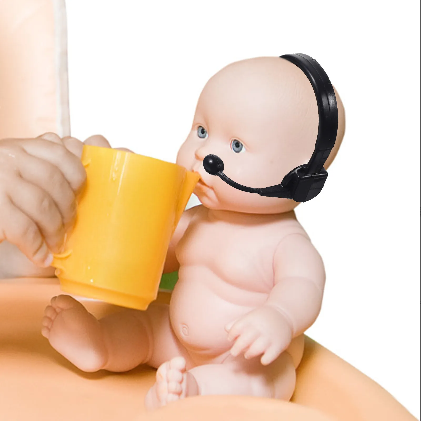 50 Pezzi Mini Microfoni e Cuffie Decorative in Plastica, Accessori Fai-da-Te per Ornamenti e Travestimenti