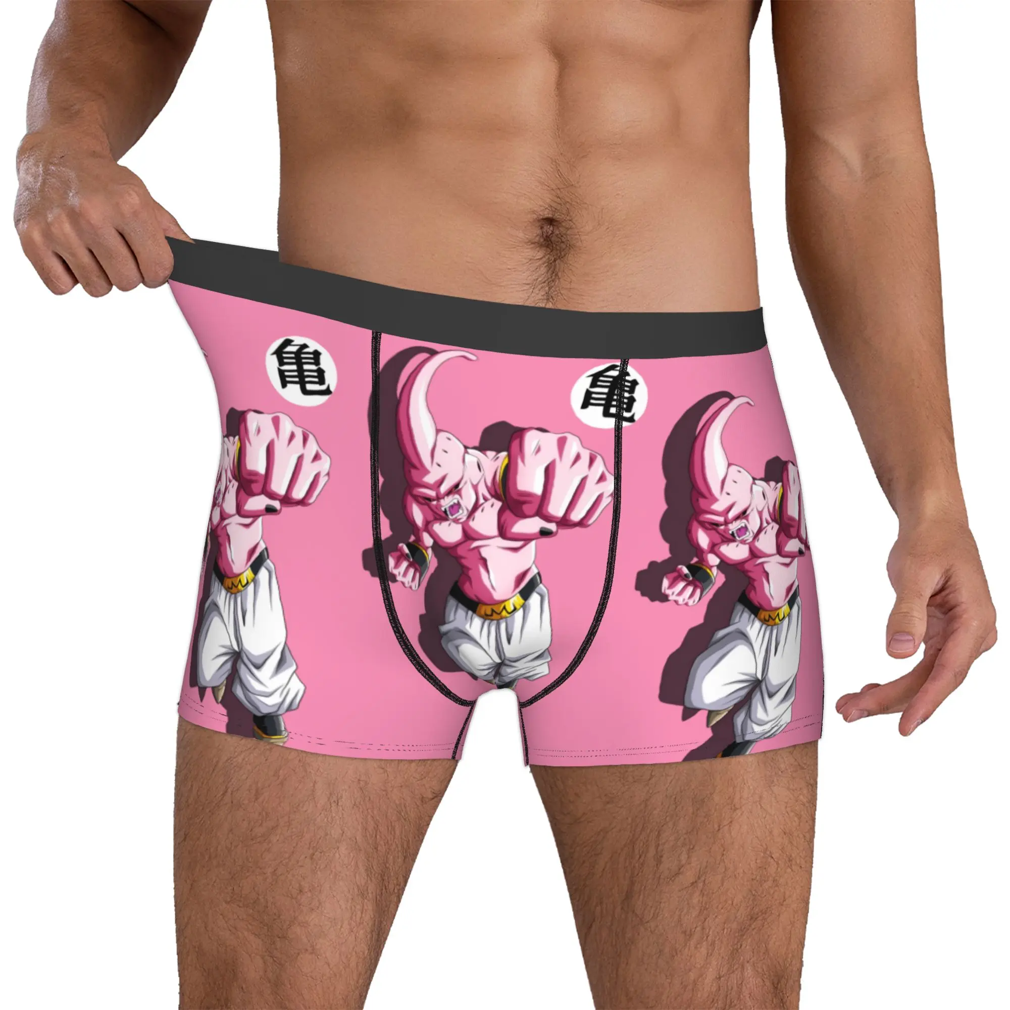 

Custom Majin Buu Comic Hot Underwear Men Breathable Boxer Briefs Shorts Panties Soft Underpants For Male