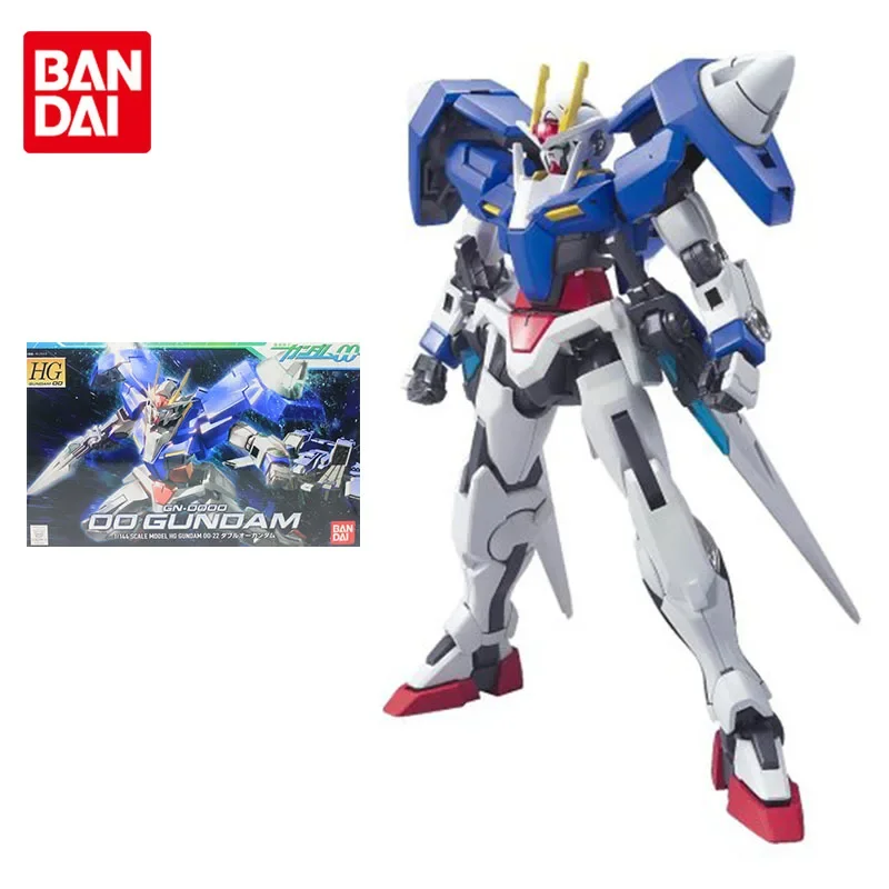 

Bandai Gundam Model Kit Anime Figure HG00 1/144 GN-0000 00 Gundam Genuine Gunpla Model Action Toy Figure Toys for Children