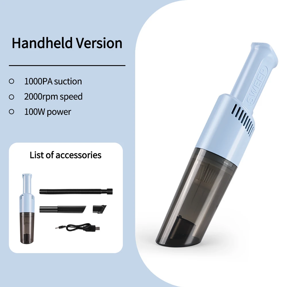 Handheld Cordless Vacuum Cleaner Household Small Vacuum Cleaner Car Vacuum Cleaner Car Interior Cleaning Mini Vacuum Cleaner