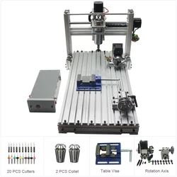 Router CNC fai-da-te 3060 Mini foratrice e fresatrice per incisione CNC in metallo per intaglio del legno PCB