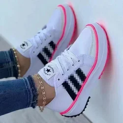 Canvas Ladies Casual Sneakers Autumn Brand Women's Casual Shoes Flat Lace-Up Walking Shoes for Women Ladies Shoes on Offer