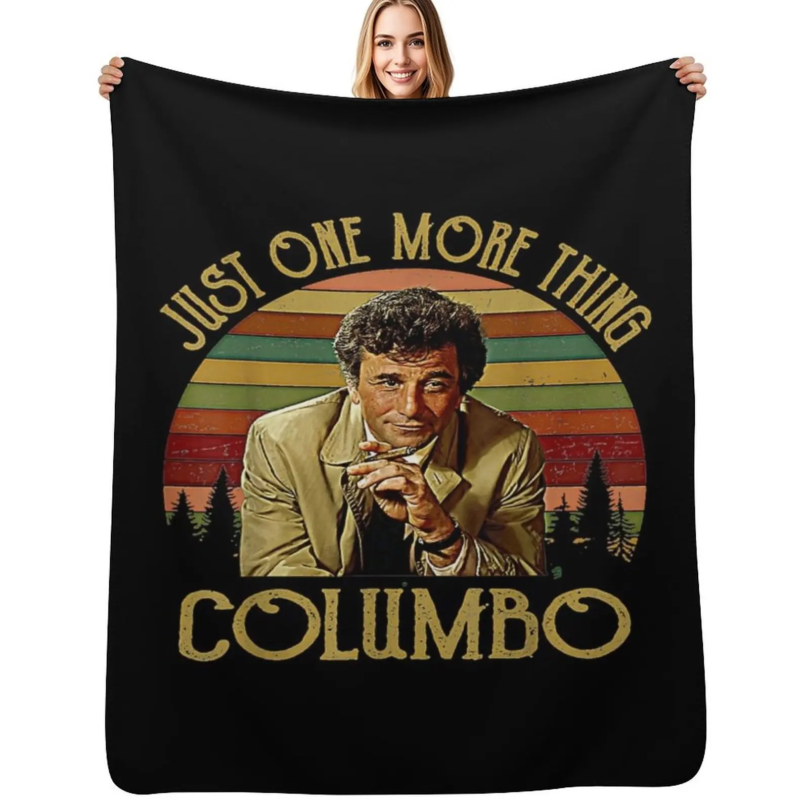 Just One More Thing Columbo Throw Blanket Blankets For Bed christmas gifts Large Custom Cute For Sofa Thin Blankets