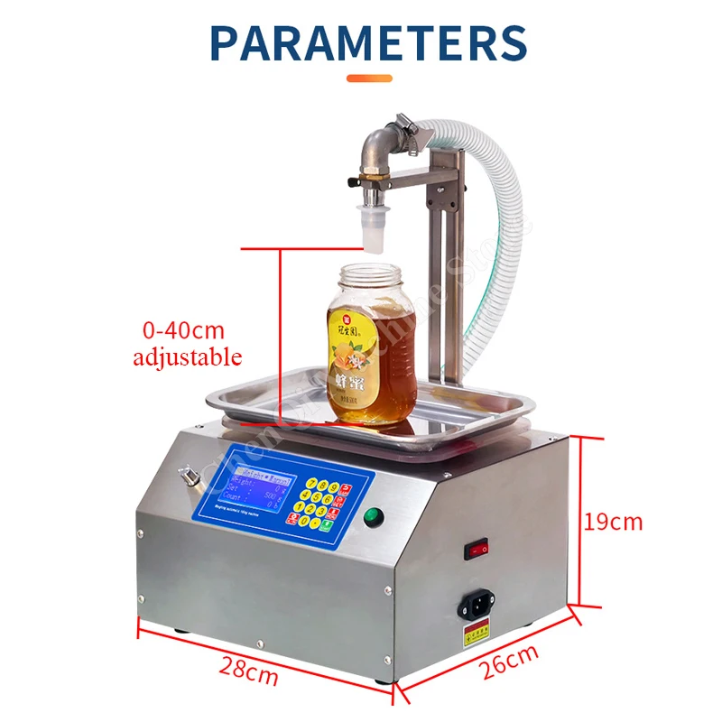 Maszyna do napełniania miodem, pompa zębata, napełniarka do ketchupu, sosu sezamowego, pasty, soku, masła orzechowego, maszyna do napełniania płynów o wysokiej lepkości.