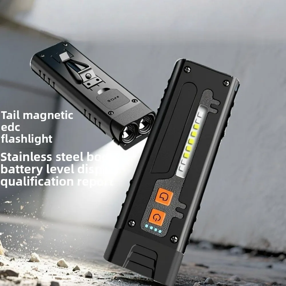 Super Bright Dual-Light Cap Clip Flashlight with Dual Switches Multi-Purpose Tool Outdoor Camping Emergency&Equipment Inspection